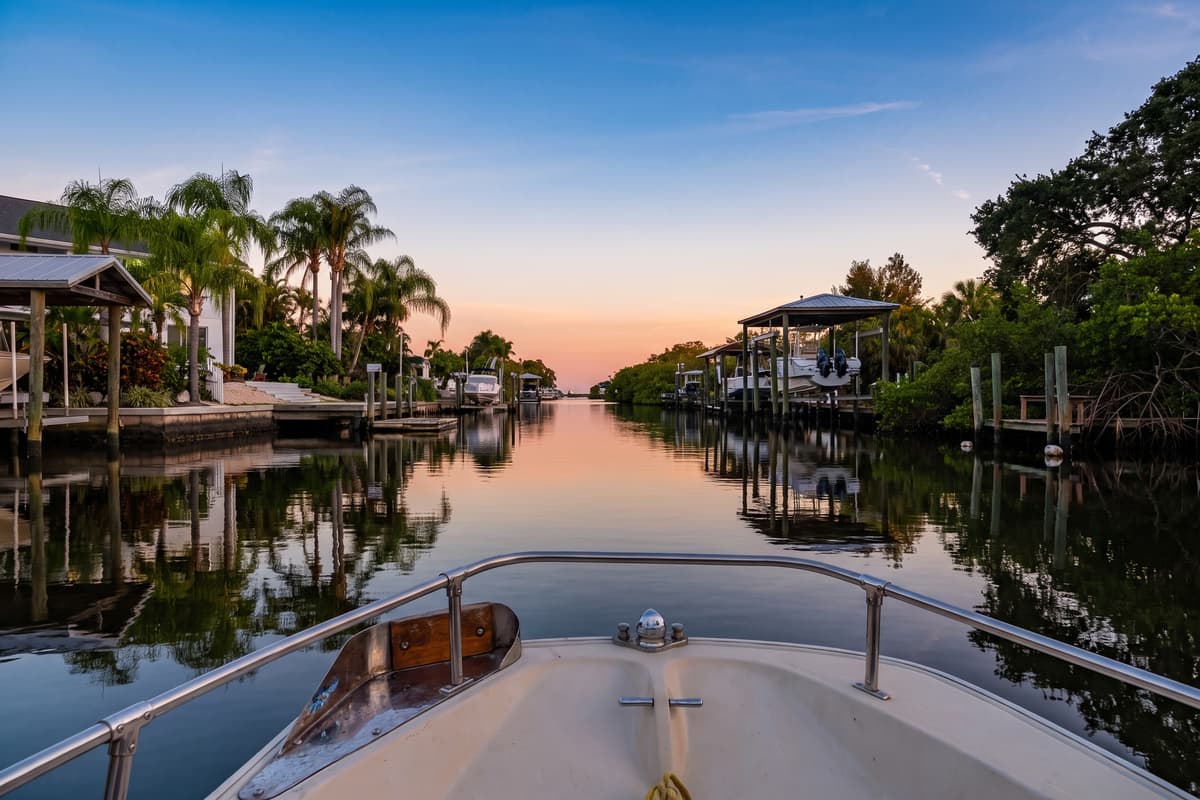 Let the canal lead you into a golden Tampa evening. Picture the day winding down beside a peaceful canal beneath a soft pastel sky. Driftwood's waterfront setting invites you to slow the pace, reconnect and savor a different side of Tampa by the water.
