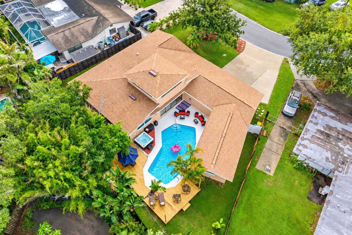 Aerial View of the Property