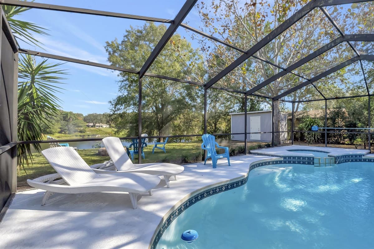 Dive into tranquility at our pool oasis – a haven where serenity takes center stage.