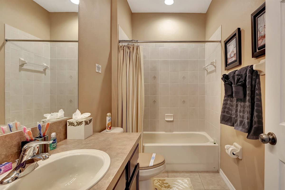 From the sleek fixtures to the harmonious color palette, this bathroom is a true masterpiece of design.