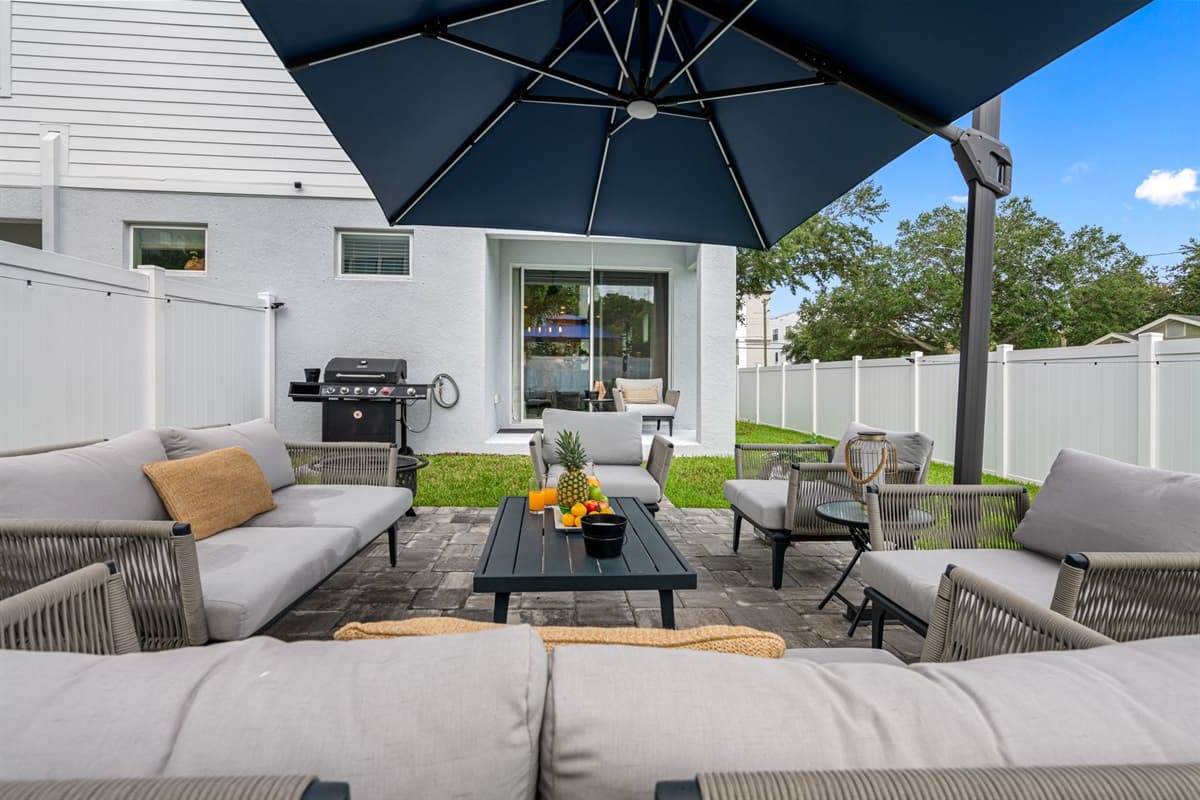 The umbrella is equipped with built-in lights that offer three adjustable brightness levels, allowing you to create the perfect ambiance for any setting.