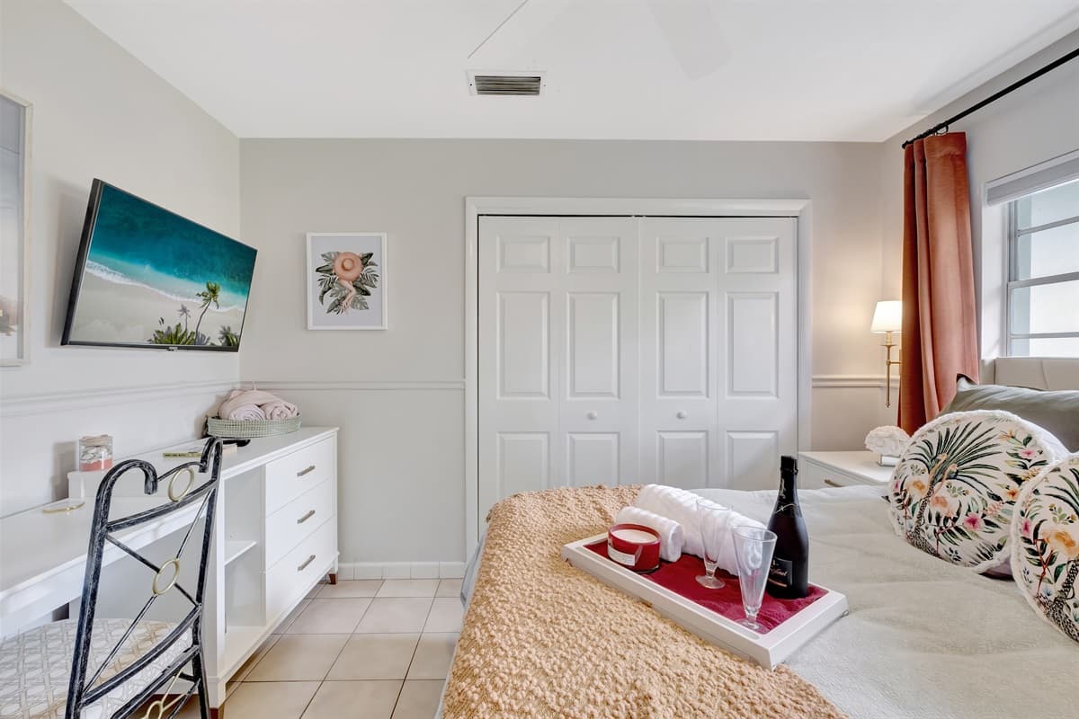 Whether you're unwinding after a long day or starting a new adventure with your family, our bedroom is your home within a home.