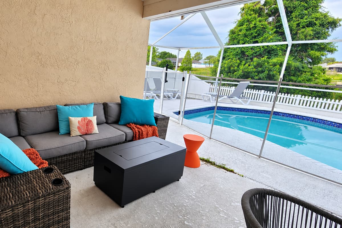Step outside and be greeted by a sprawling patio that invites you to bask in the sun, unwind, and create lasting memories with family and friends.