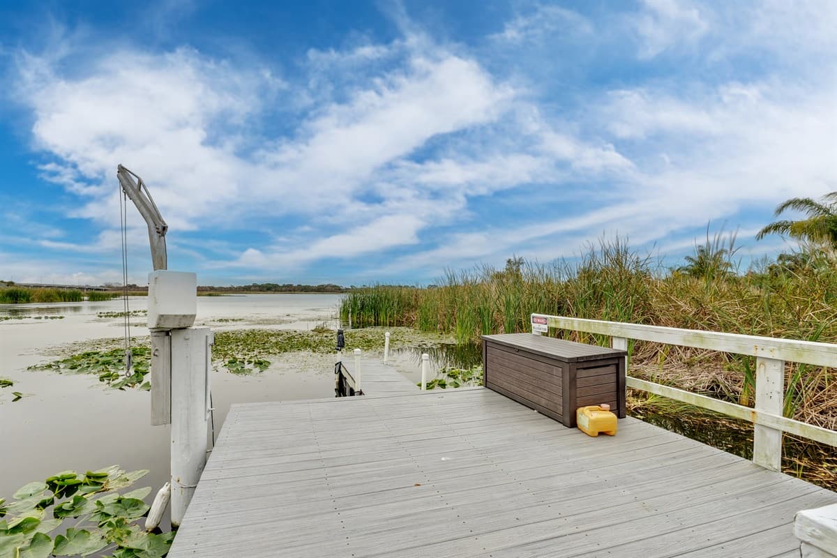 The dock area