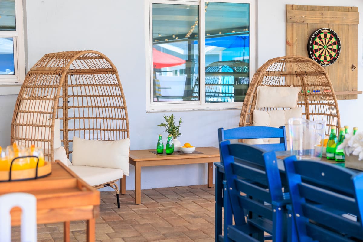 Patio at Flamingo Palms.