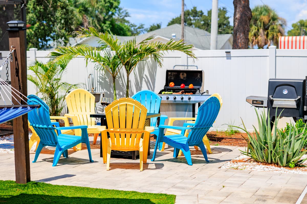 Backyard at Flamingo Palms.