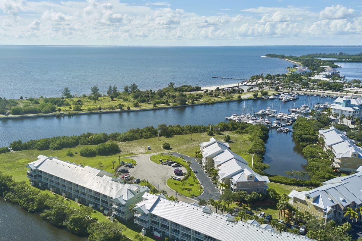 An enchanting aerial perspective capturing the charm of the property's surroundings.