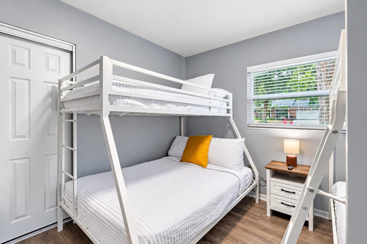 Fun and functional bunk room perfect for kids, teens, or extra guests.