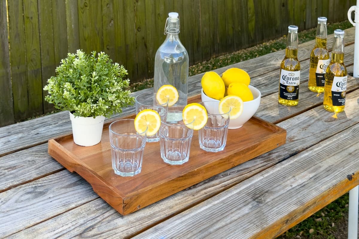 Whether it’s a pool dip or a barbecue dinner, this backyard has it all for a perfect stay.