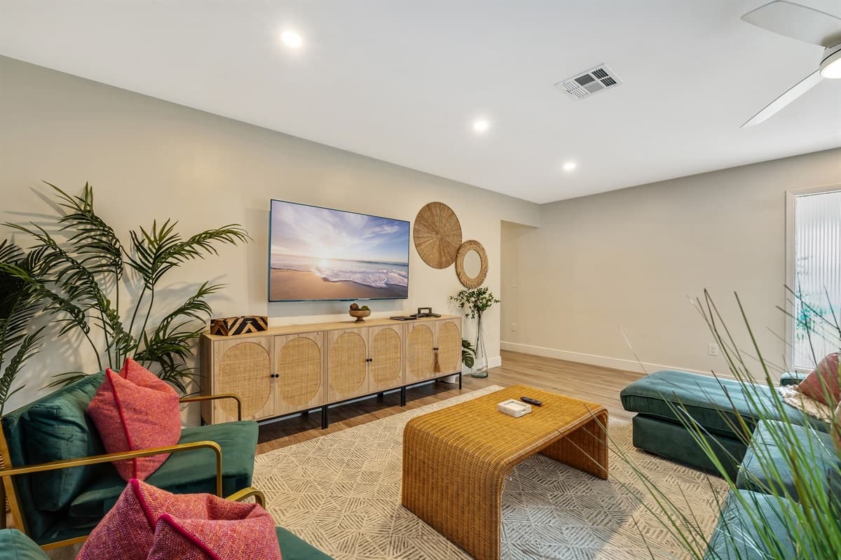 Natural materials such as rattan, bamboo, and teak are tastefully incorporated into the furniture, which exudes both comfort and sophistication.