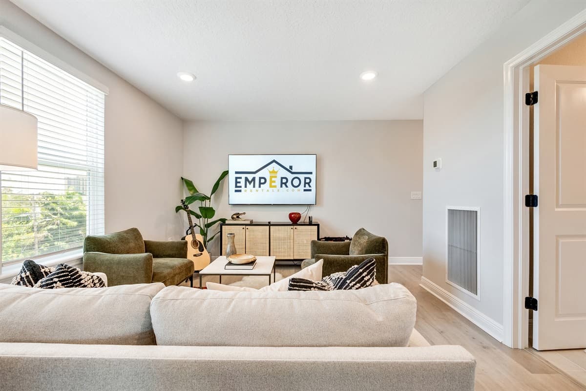 The room exudes a sense of coziness and relaxation.
