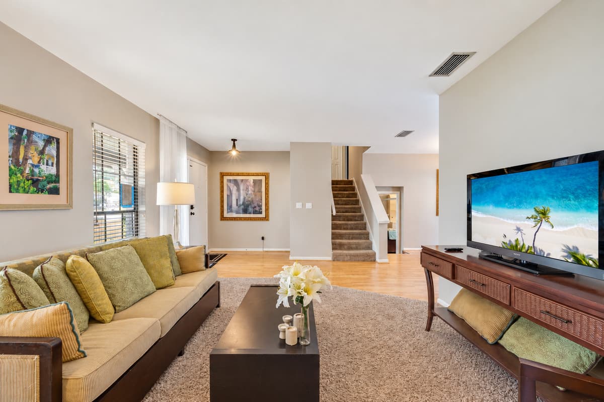Sink into the sumptuous cushions of generously sized sofas and chairs.