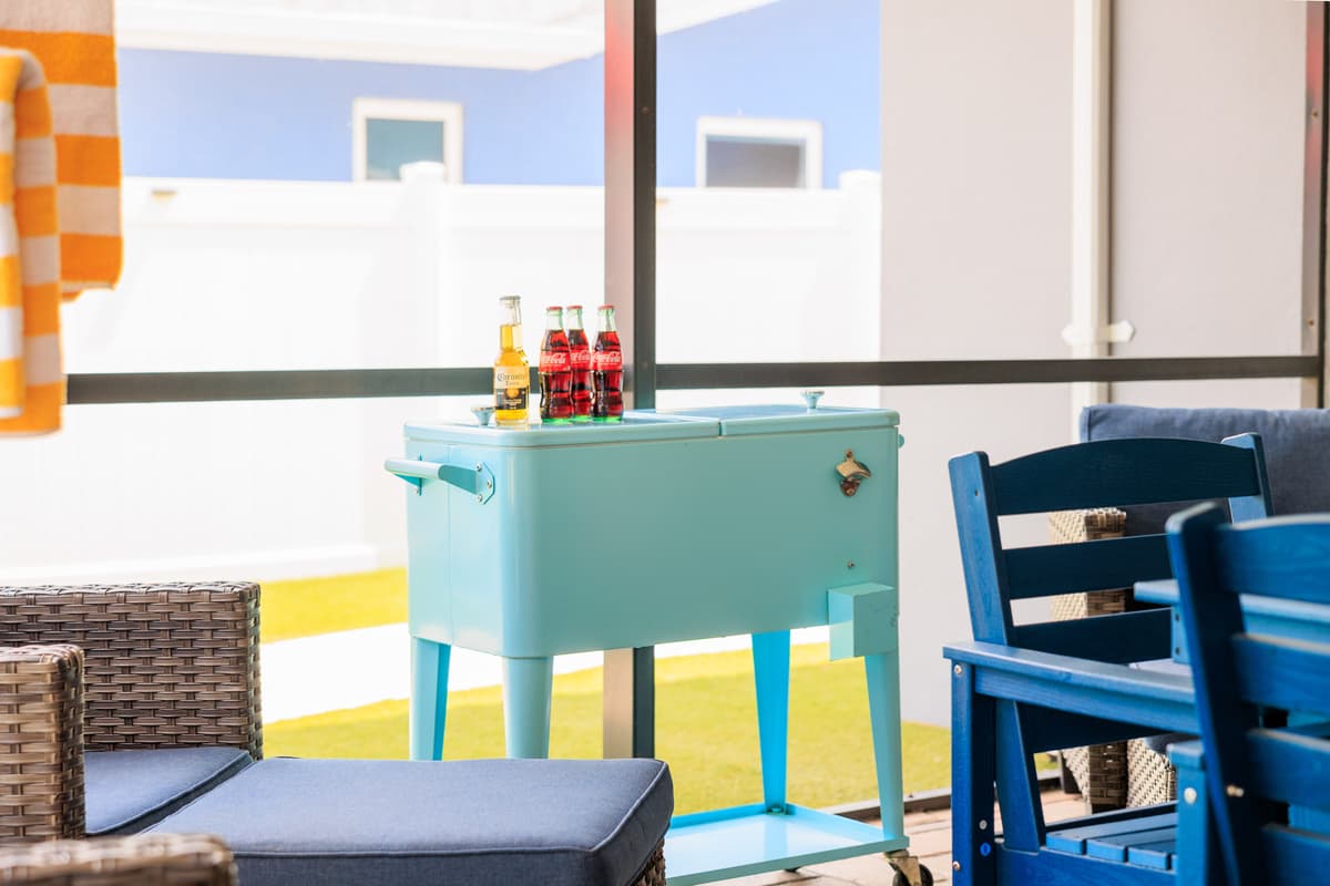Patio at Flamingo Palms.