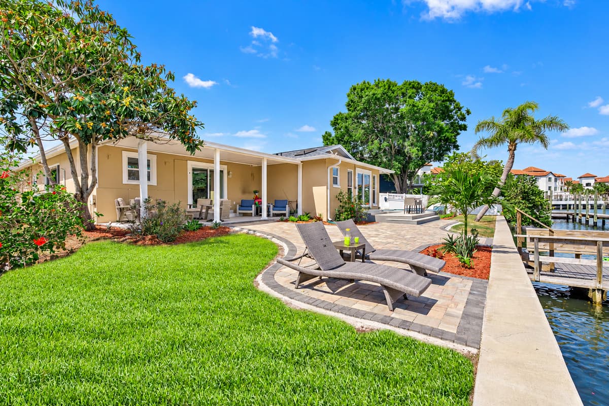 The outdoor patio and shared spaces offer a warm, cozy ambiance with stunning views all around.