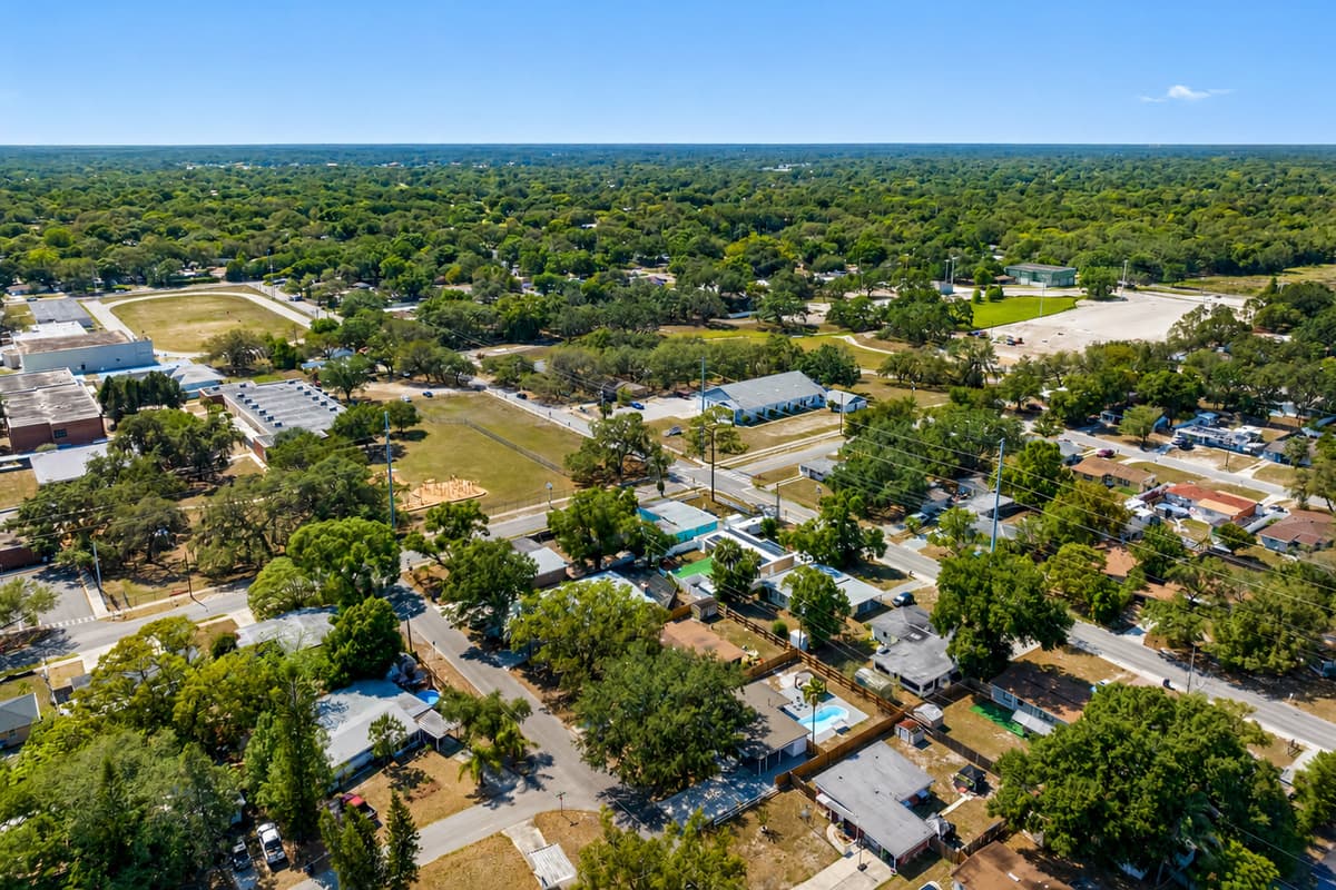But the beauty doesn't end at our property line. From high above, you'll see the neighborhood come to life.