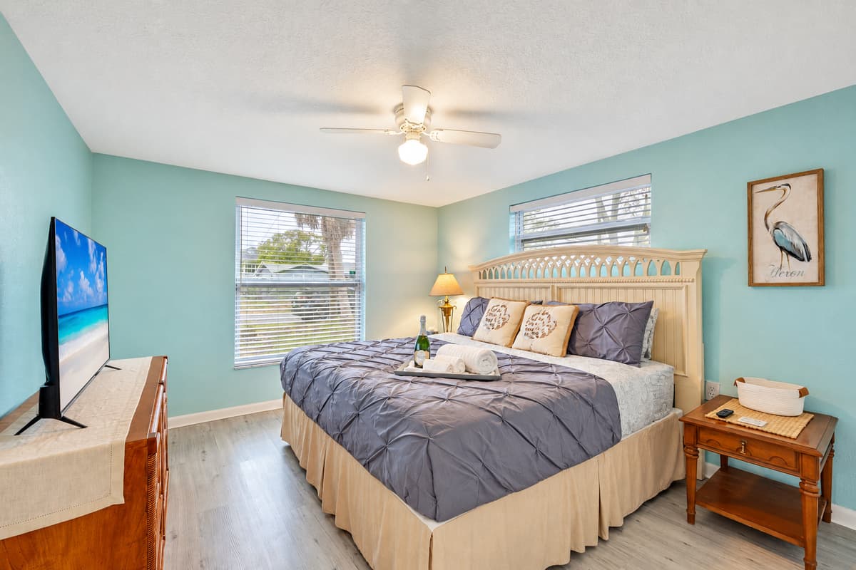 The plush bedding and thoughtfully selected furnishings create an ambiance of sheer indulgence, setting the stage for a restful sleep like no other.