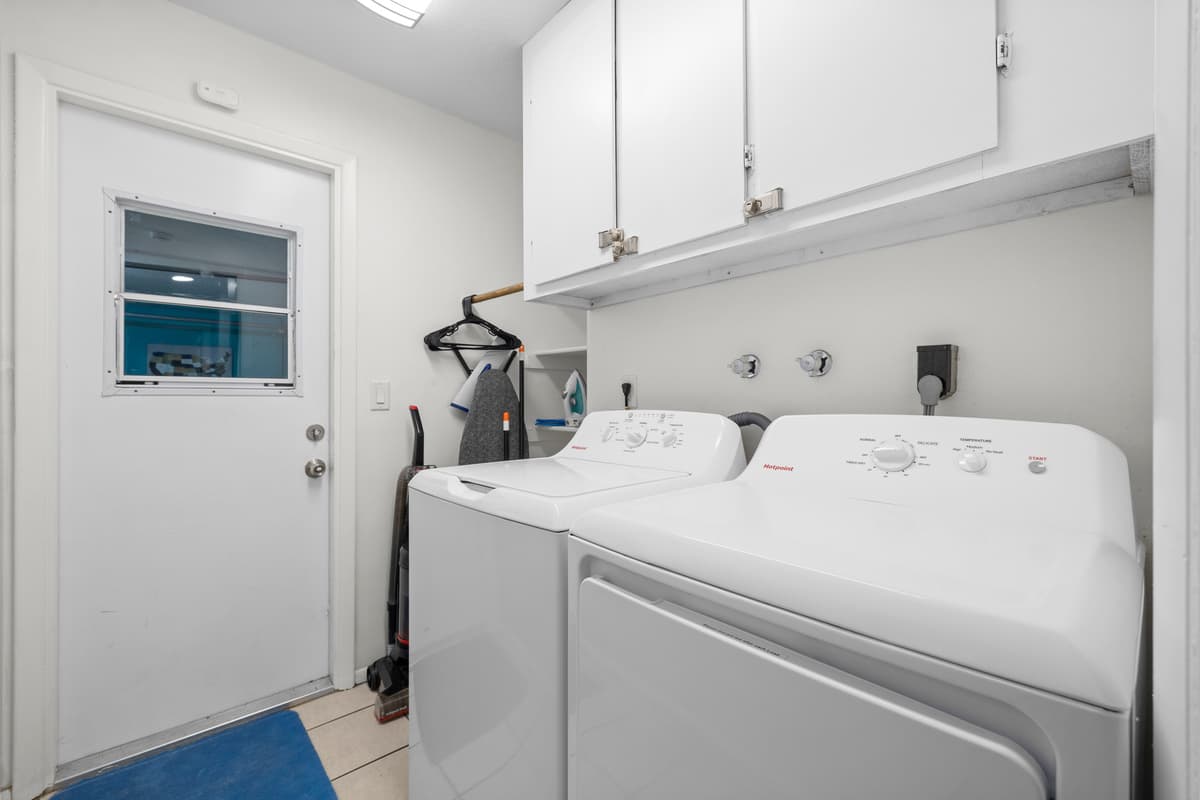 Laundry Room at Flamingo Palms.