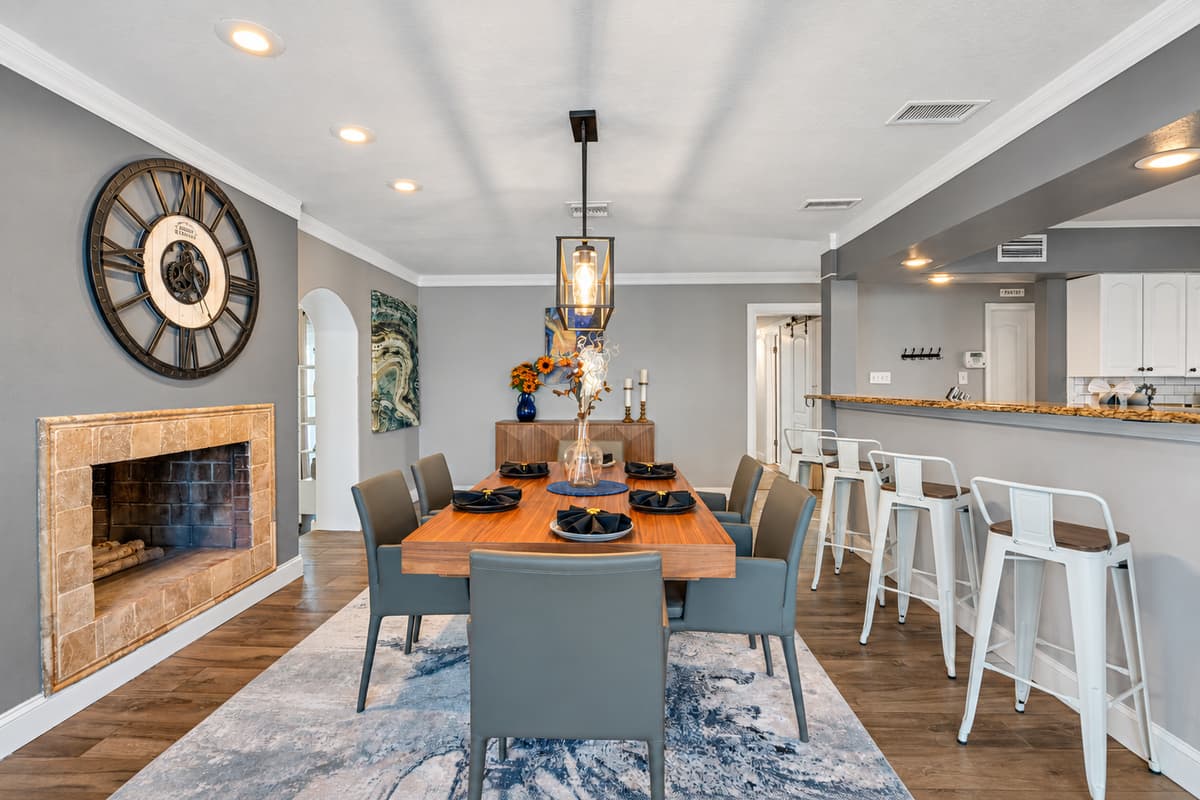 Experience the art of dining in our captivating dining room.
