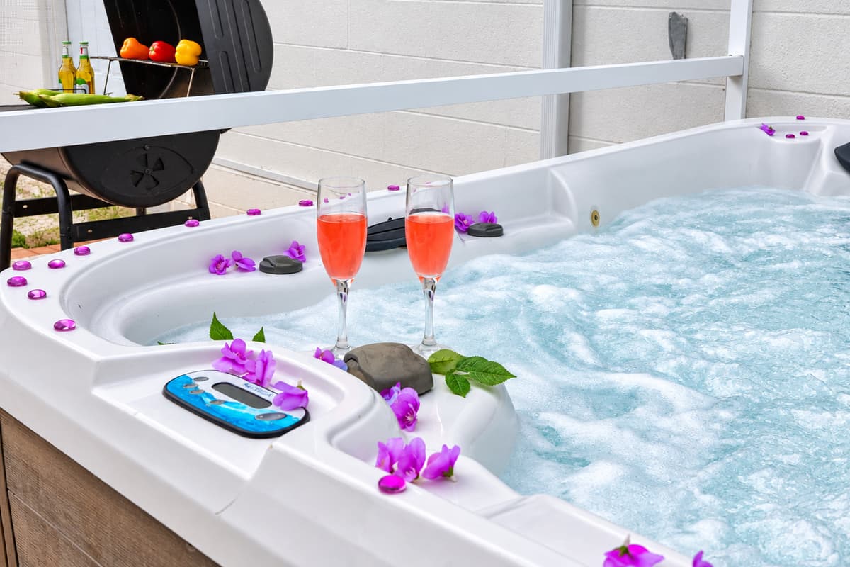 Relax, recharge, and enjoy the convenience of a private hot tub on-site.