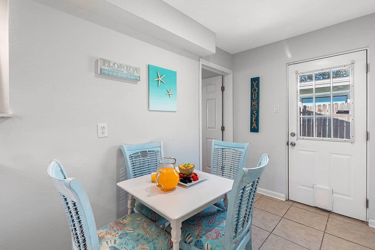 Thoughtfully placed within the home, this secondary dining area ensures versatility and convenience, whether you need extra seating or a private spot for a quiet meal.