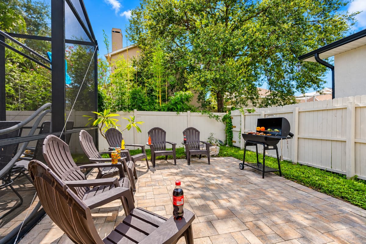 Roast marshmallows by the firepit or soak up the sun by the pool—this outdoor space offers fun from day to night.