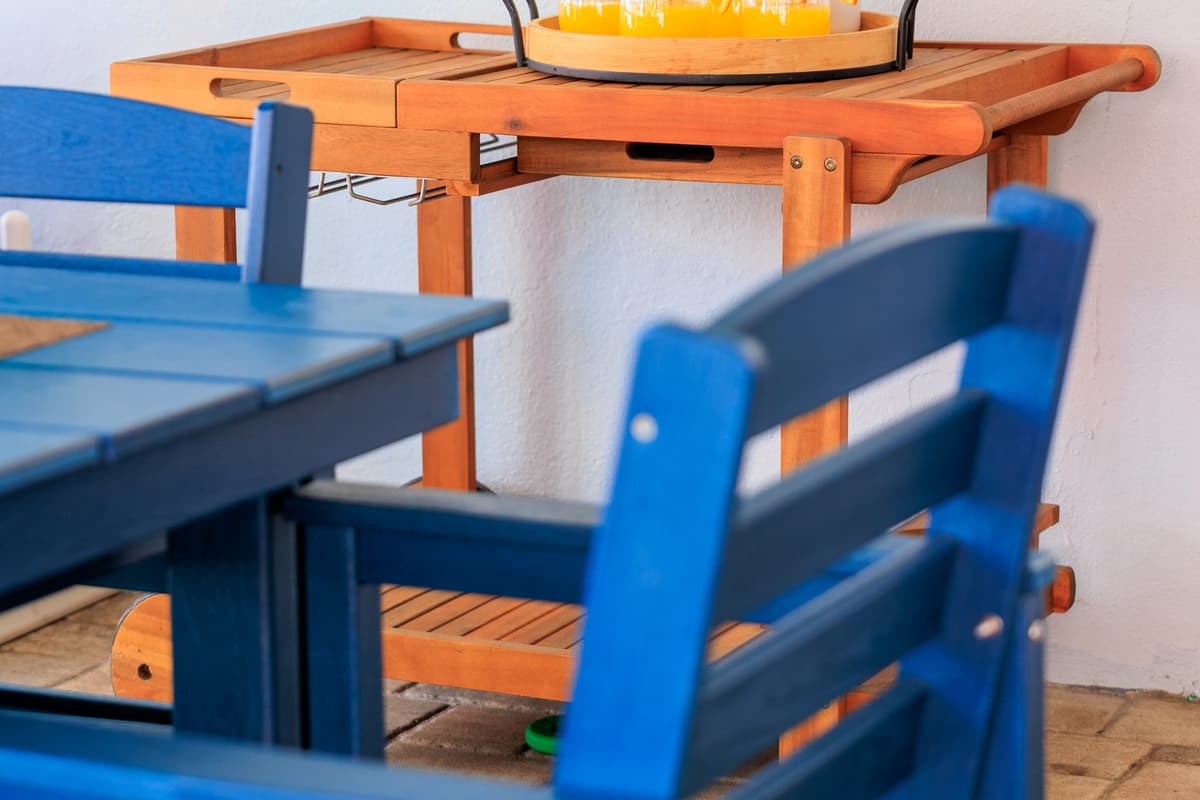 Patio at Flamingo Palms.