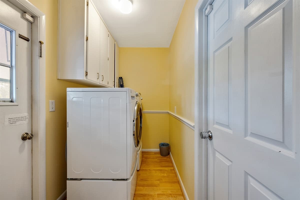 Laundry area.