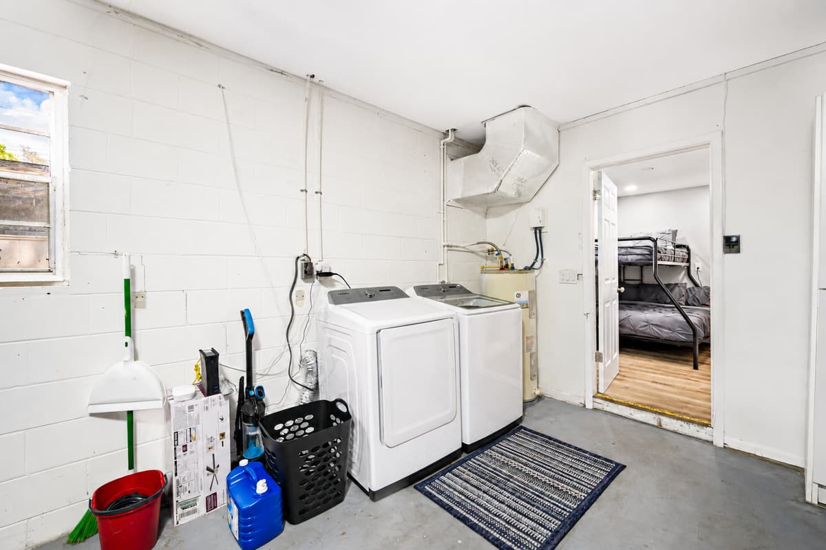 Never worry about dirty clothes during your stay! We have a washer and dryer! Your comfort is our priority! Book this property now!