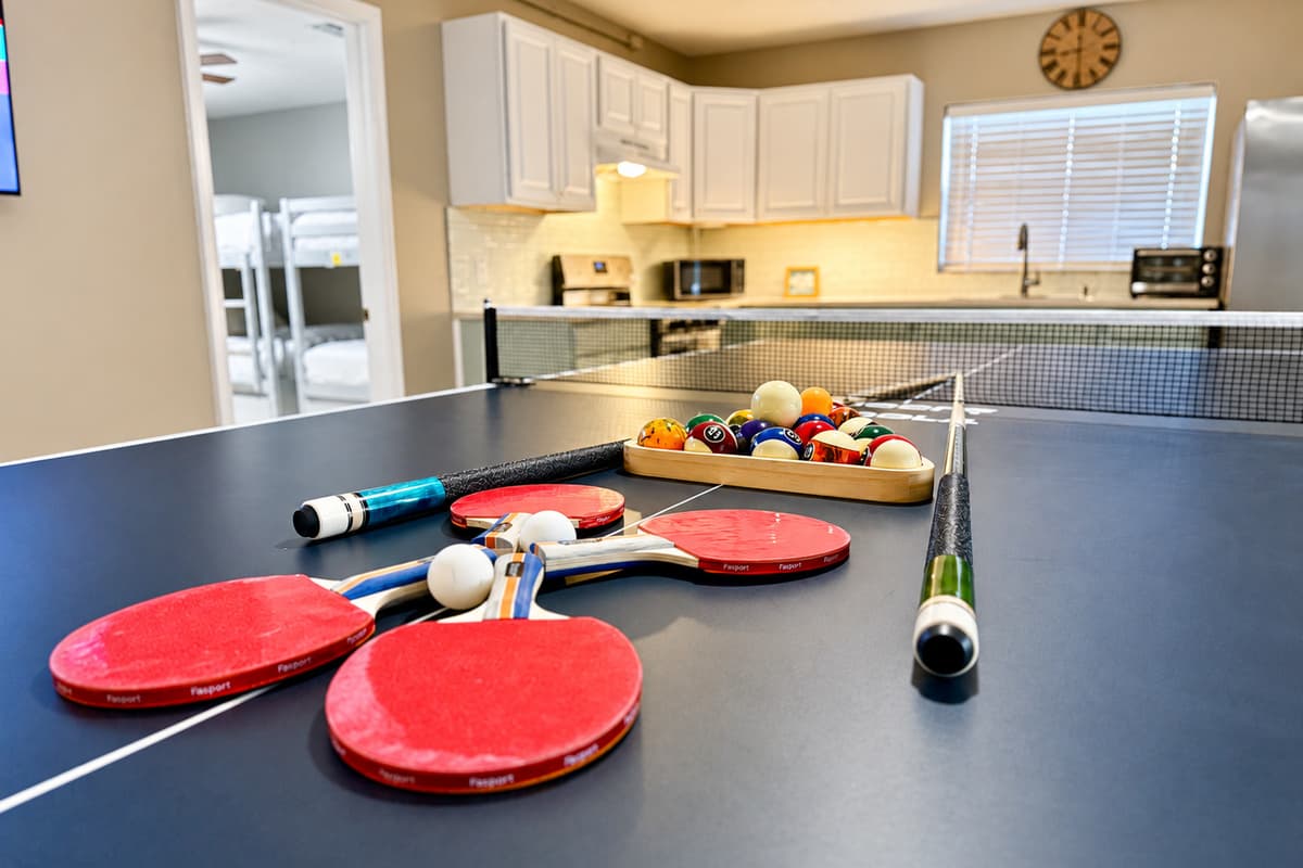 This open-concept game room and lounge is the perfect place to unwind, play, and make lasting memories.
