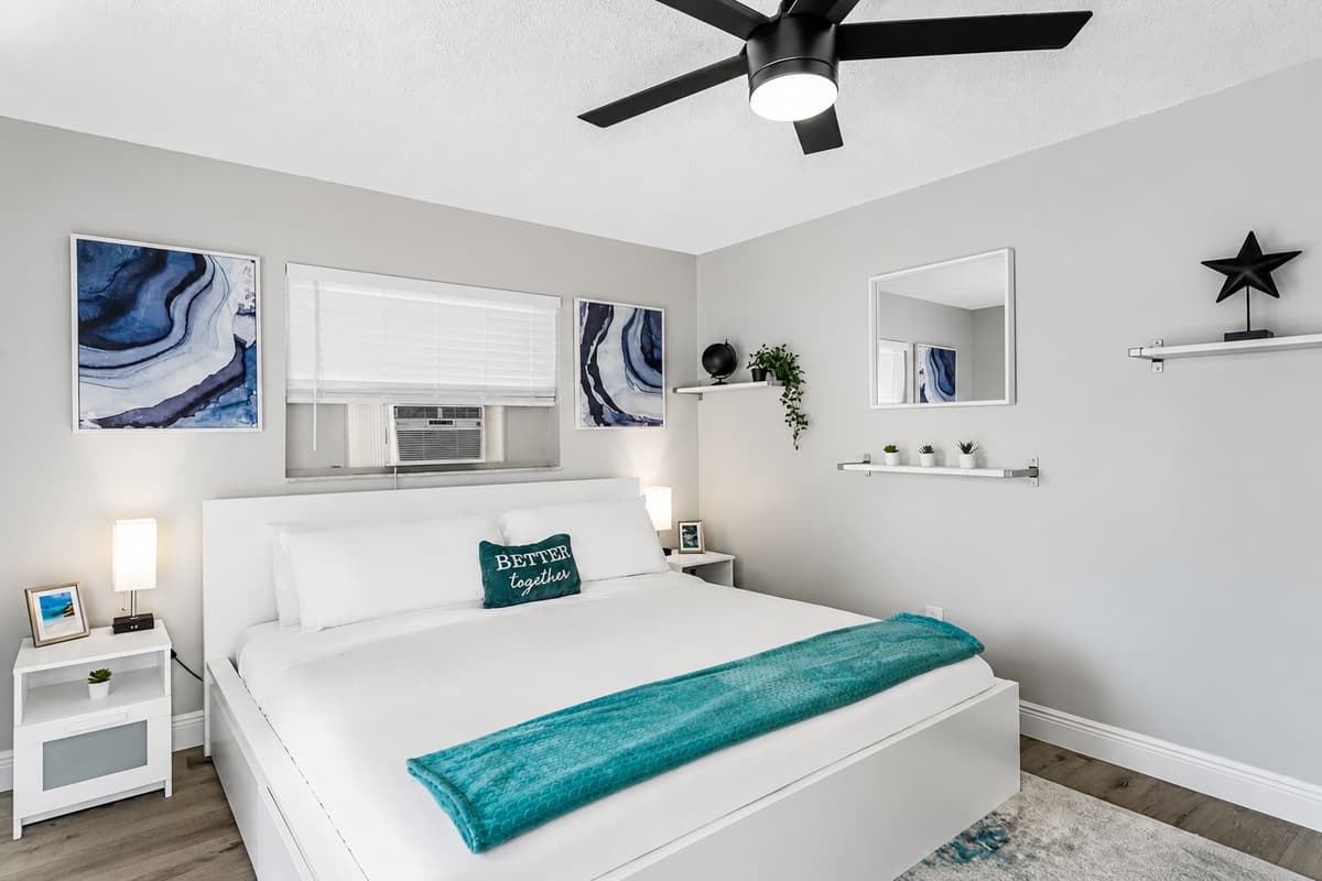 Who wouldn't love this beautiful living area with comfortable L-shaped couch? Have the best time with family and friends here! Book this property now!