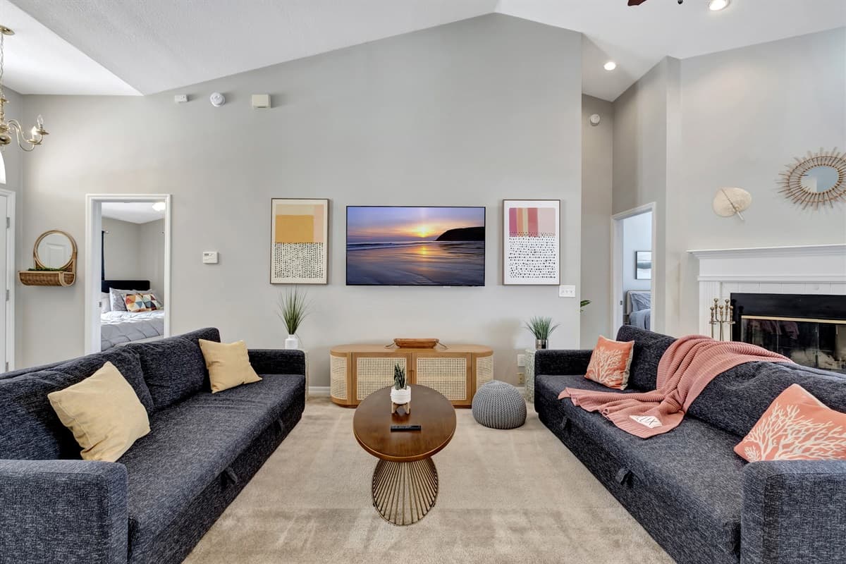 Plush sofas and armchairs, adorned with soft cushions and luxurious fabrics, invite you to sink in and unwind after a long day.