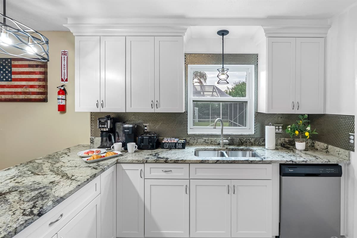 Fully equipped kitchen designed for cooking, entertaining, and everyday convenience.