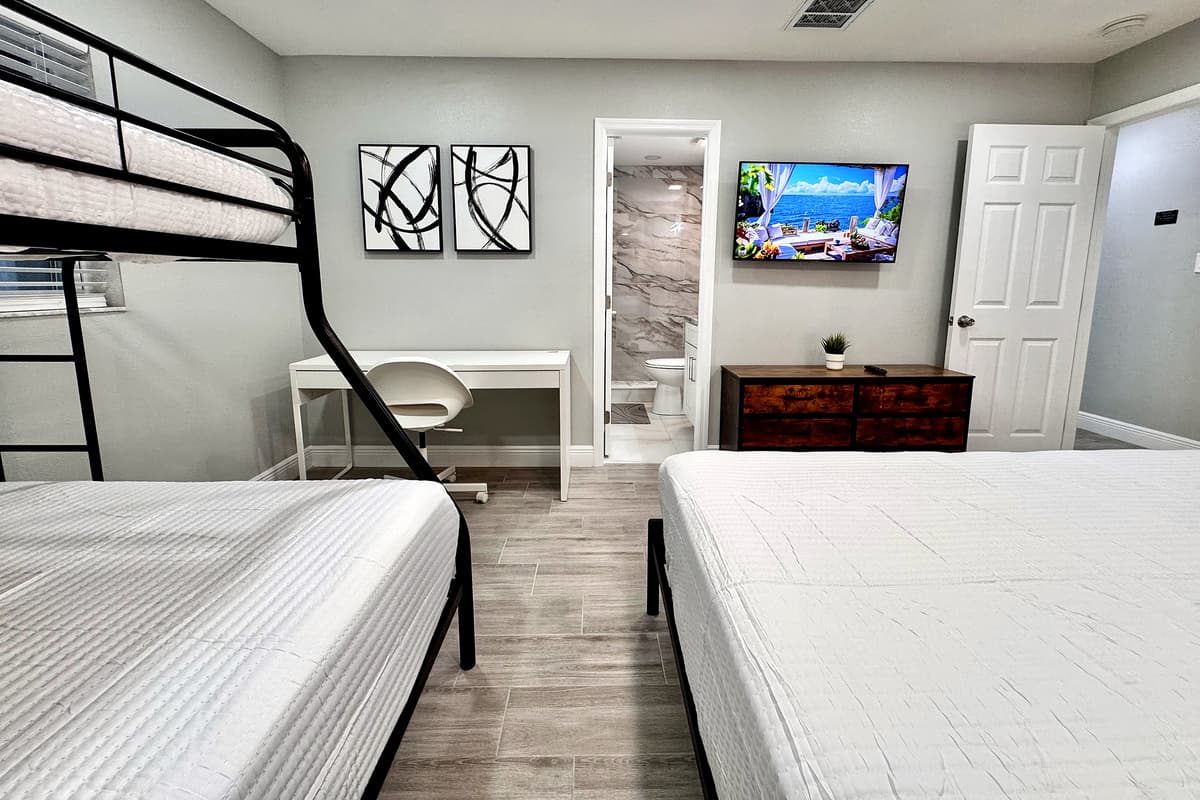 Whether you're traveling with kids, friends, or extended family, this versatile space is sure to make everyone feel at home.