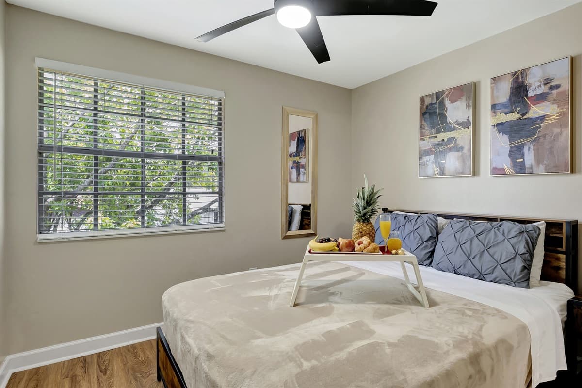 This bedroom is your invitation to unwind, recharge, and experience the ultimate relaxation.