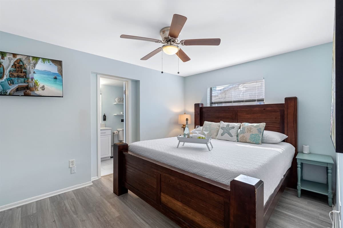 The primary suite is a luxurious retreat designed for ultimate comfort and relaxation.