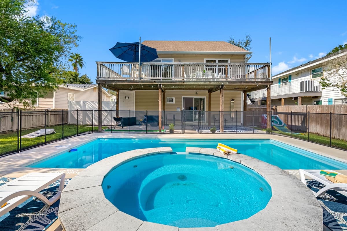 Your perfect coastal retreat! Enjoy a refreshing dip in the private pool and unwind on the spacious deck.
IMPORTANT NOTE: The spa isn’t a traditional hot tub. It has jets, but it’s designed more for relaxing than for a full hot tub or sauna experience.