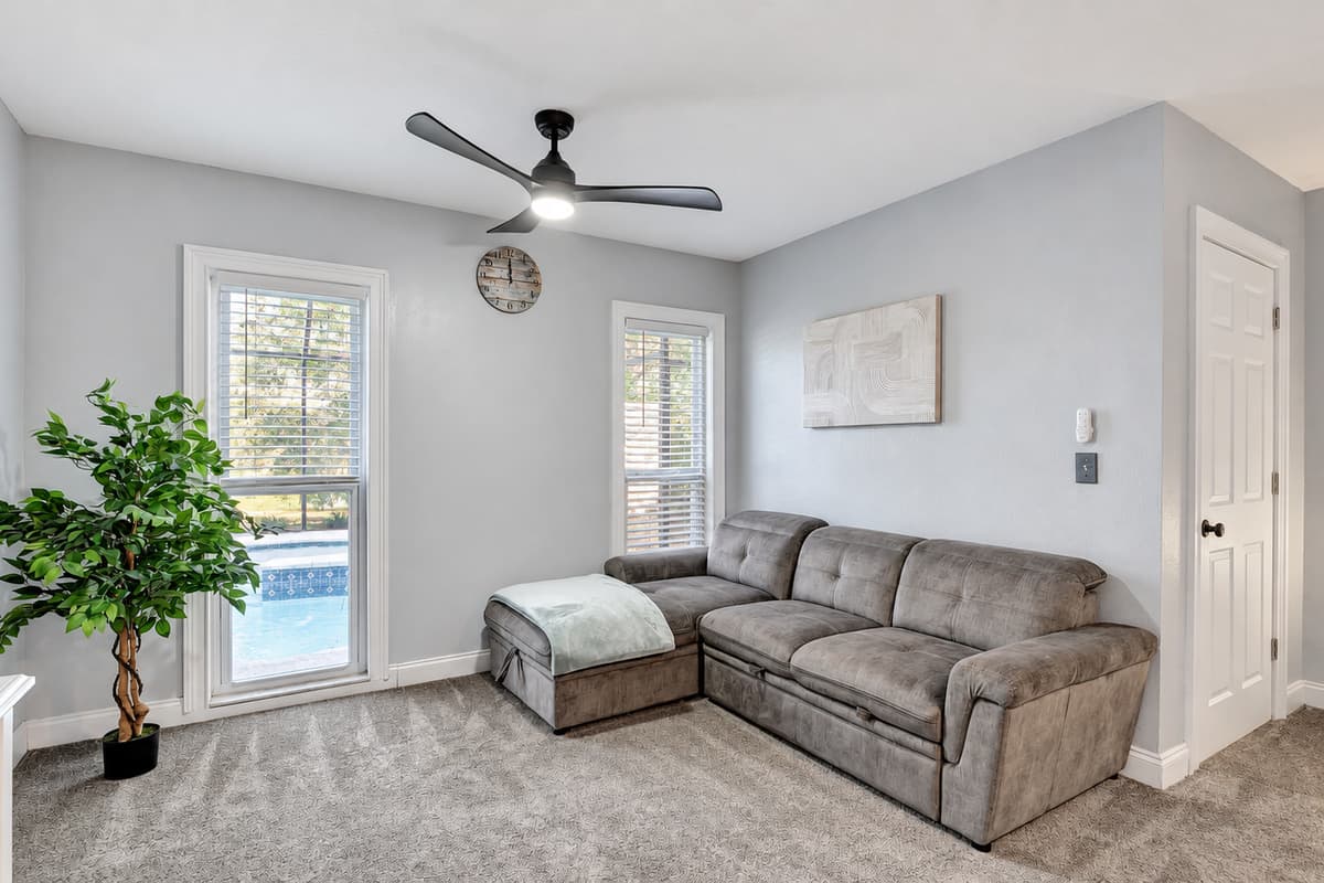 Drift into a world of tranquility and rest, surrounded by a haven of relaxation.