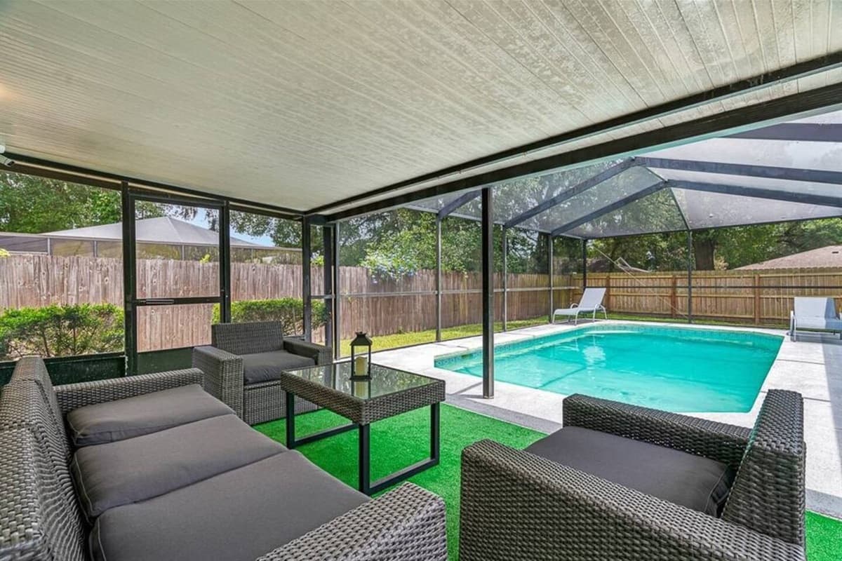 Our immaculate heated pool where you can swim and have fun with the entire family. Share and cherish great memories with family and friends! If you love what you see, send us an inquiry as soon as possible!