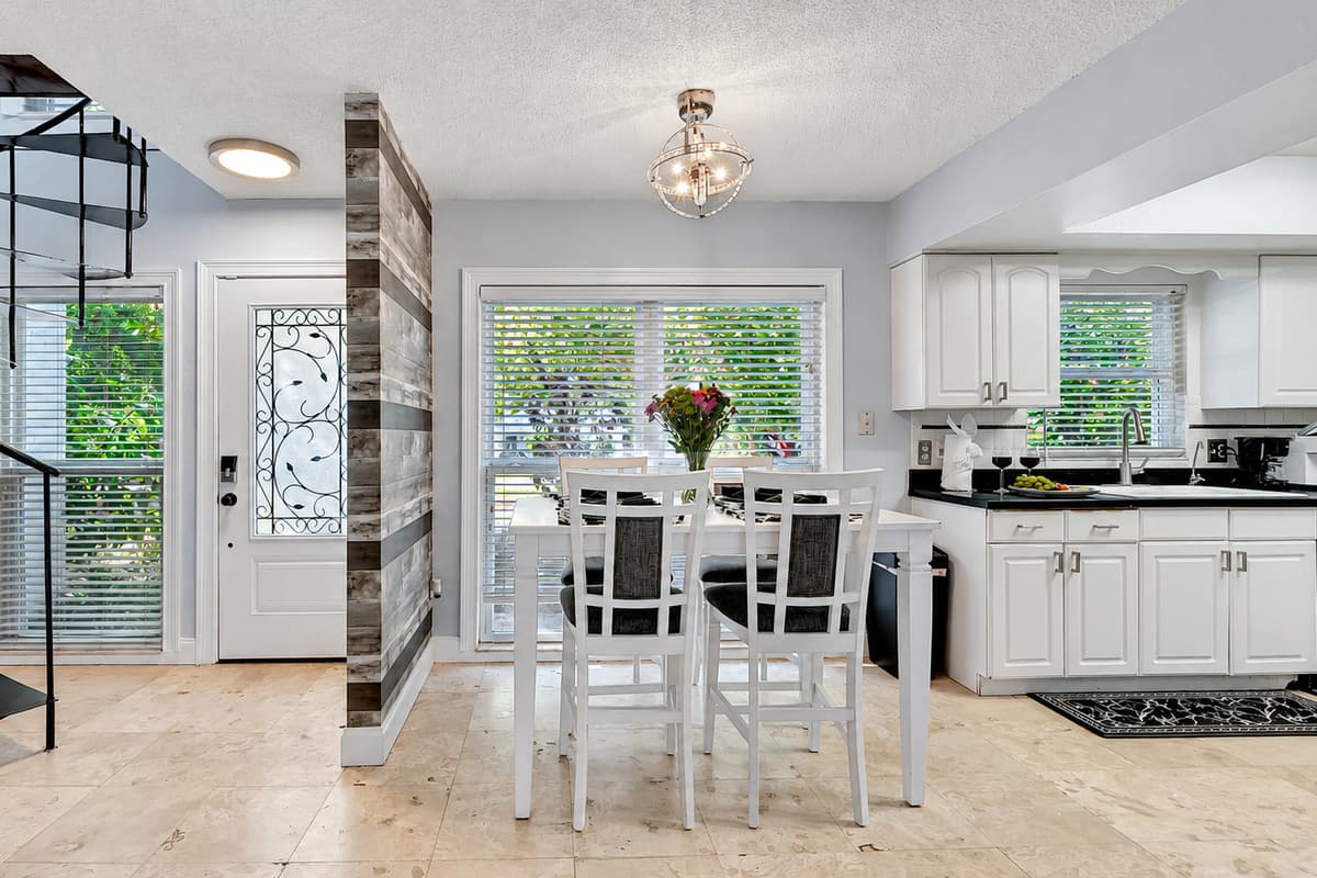 With seating for four, this inviting space sets the perfect stage for shared laughter, delicious bites, and unforgettable moments.