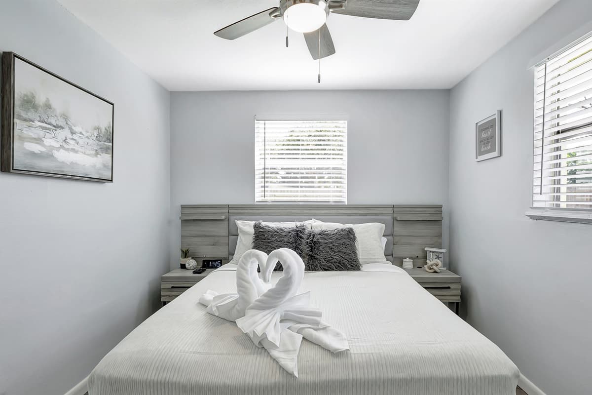 This isn't just a bedroom; it's your haven of comfort and digital delight.