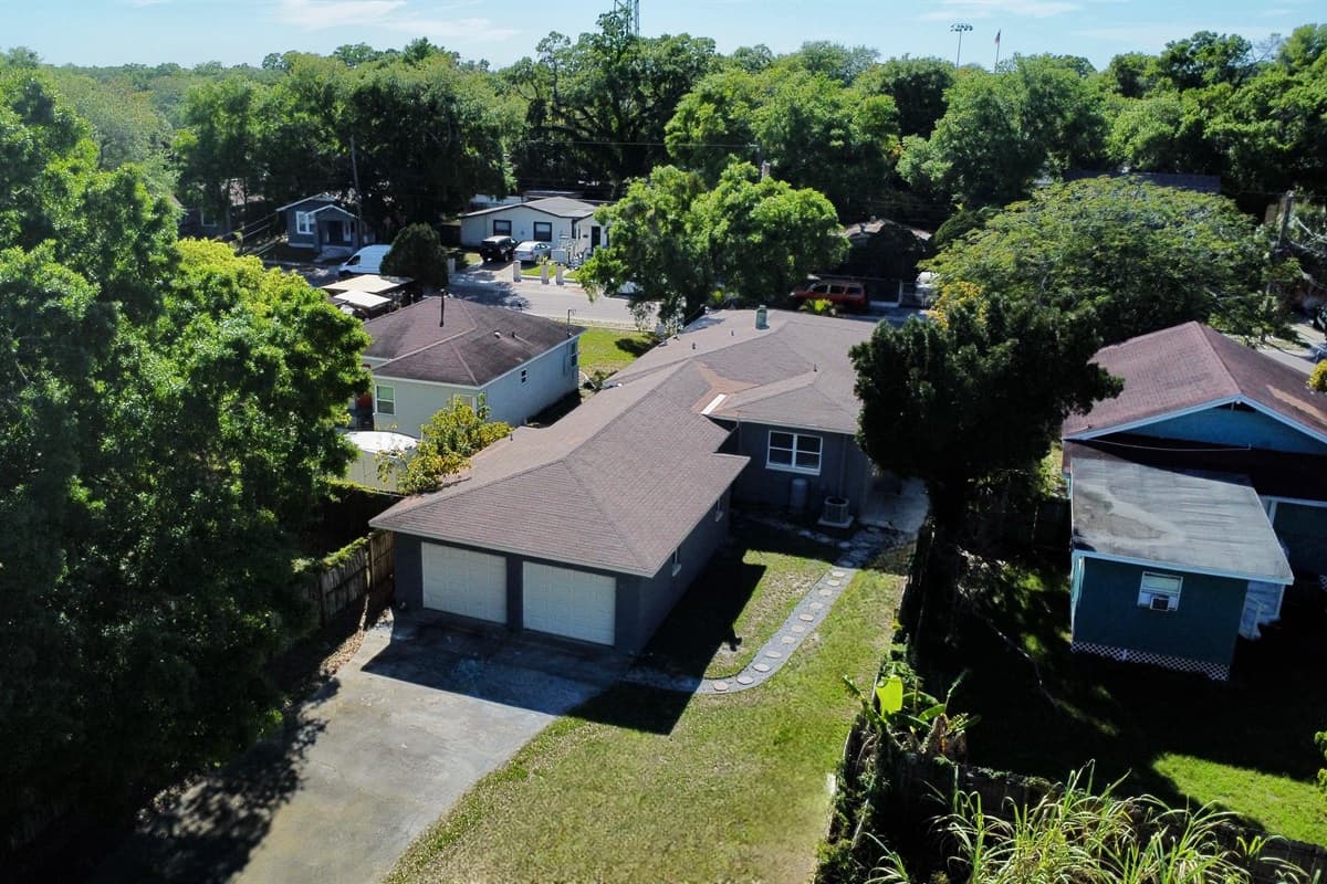 Aerial View of the House