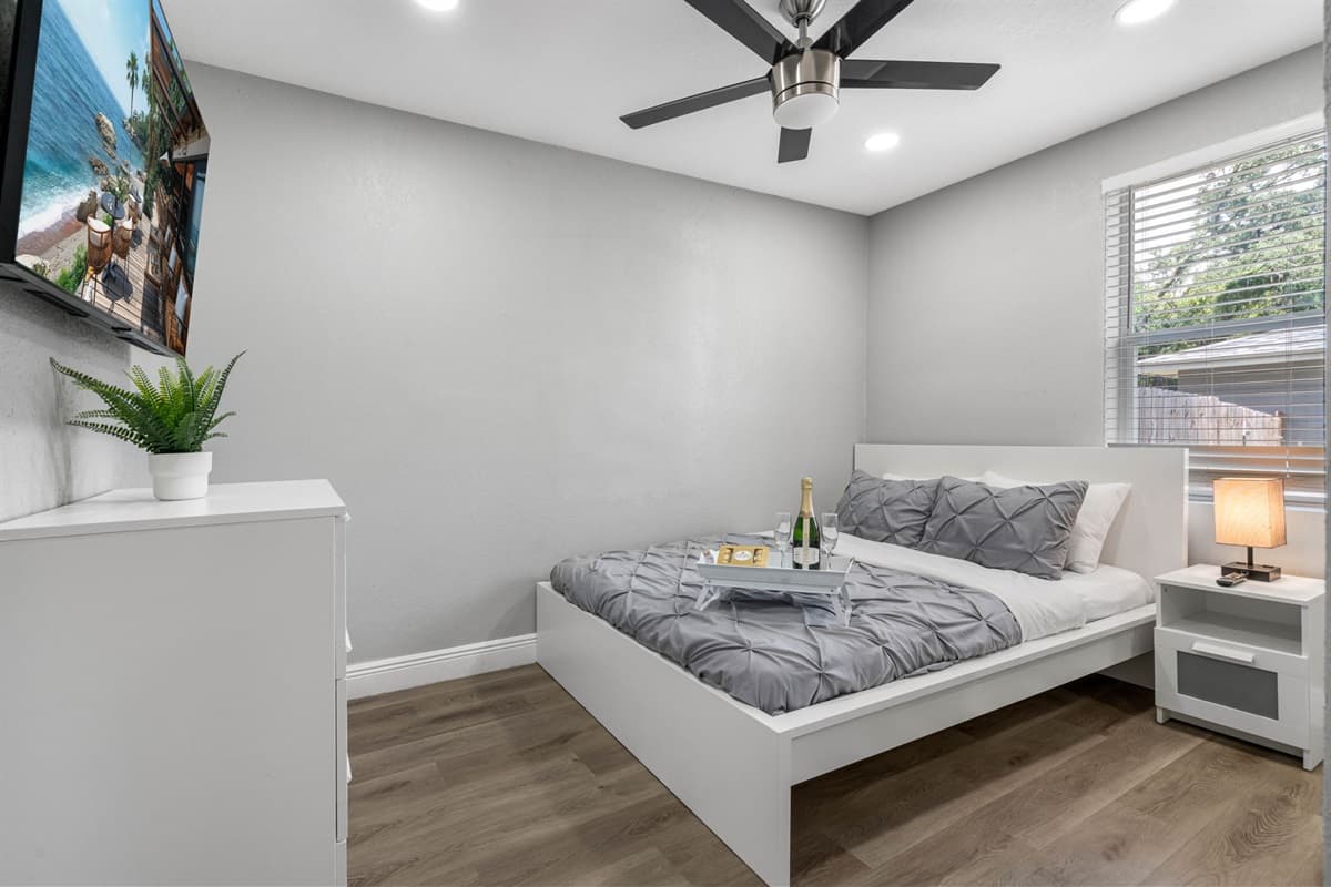 Our master bedroom is designed for ultimate comfort and relaxation.