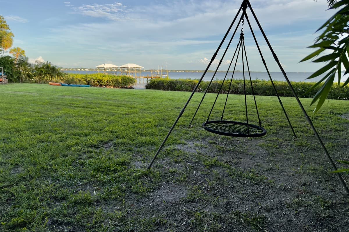 A serene swing for lazy afternoons and sunset watching.