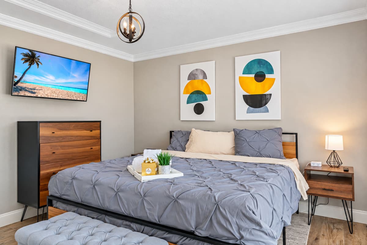 Embrace the ultimate in relaxation and make every night a peaceful retreat in our stunning bedroom.