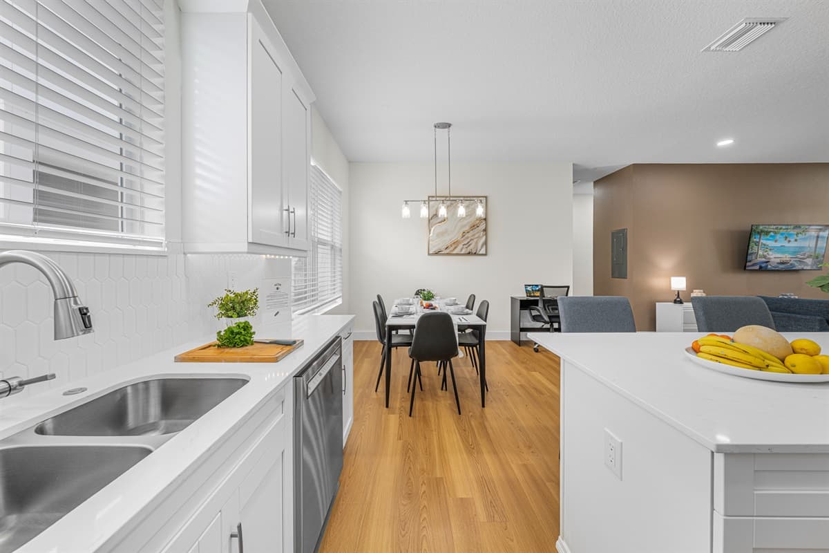 Kitchen and dining connection creating a perfect space for shared meals.