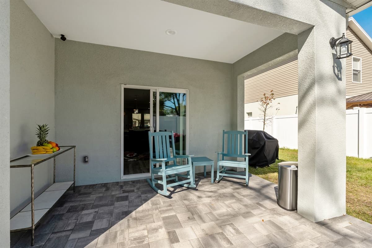 This space is perfect for enjoying a cocktail, reading a magazine, or simply taking in the aesthetics of your surroundings.