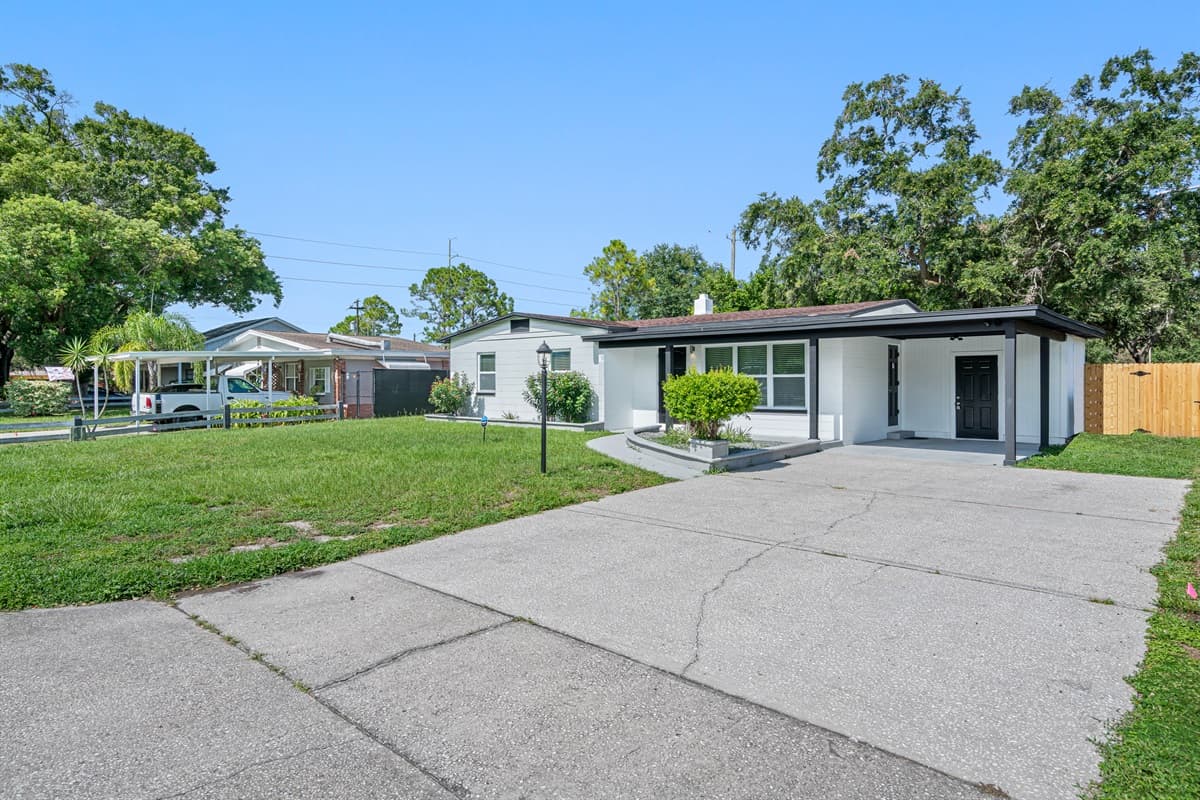 The gorgeous front view of the property showcasing our well maintained lawn. Love what you see? Book this property now!