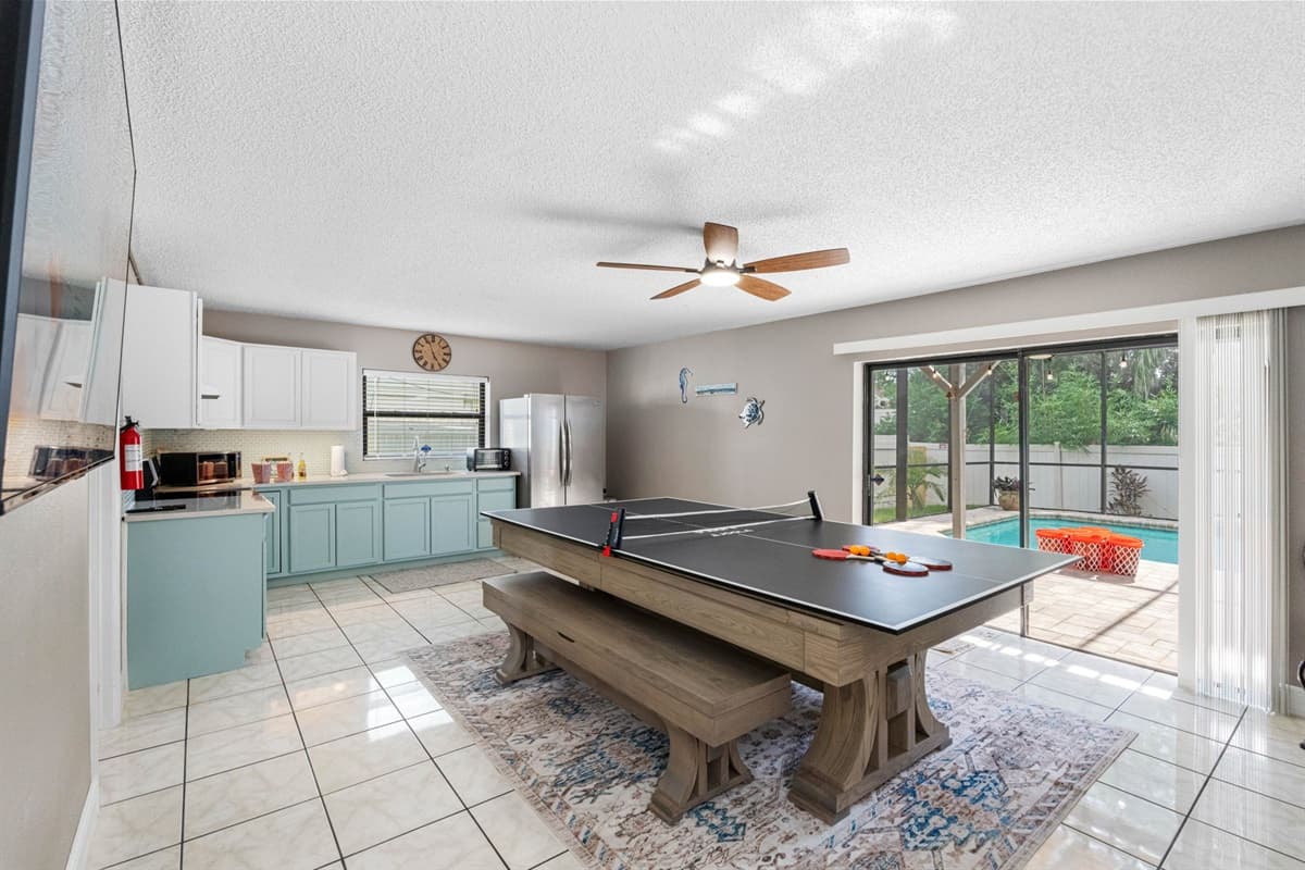 Game night just got an upgrade! This bright and open room features foosball, ping pong, and plenty of seating for snacks, drinks, and laughter.
