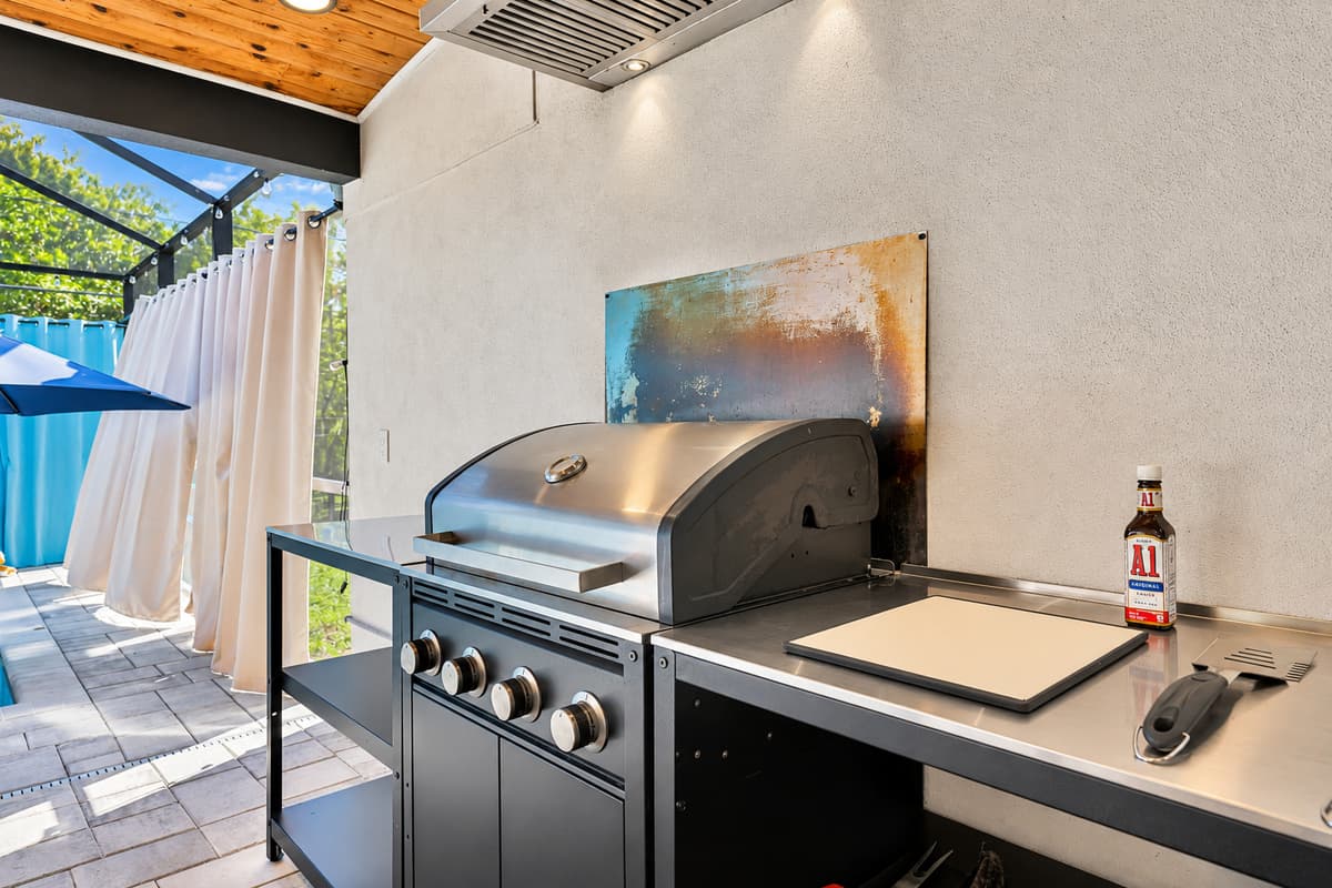 Fire up the grill and cook for twenty without leaving the shade.