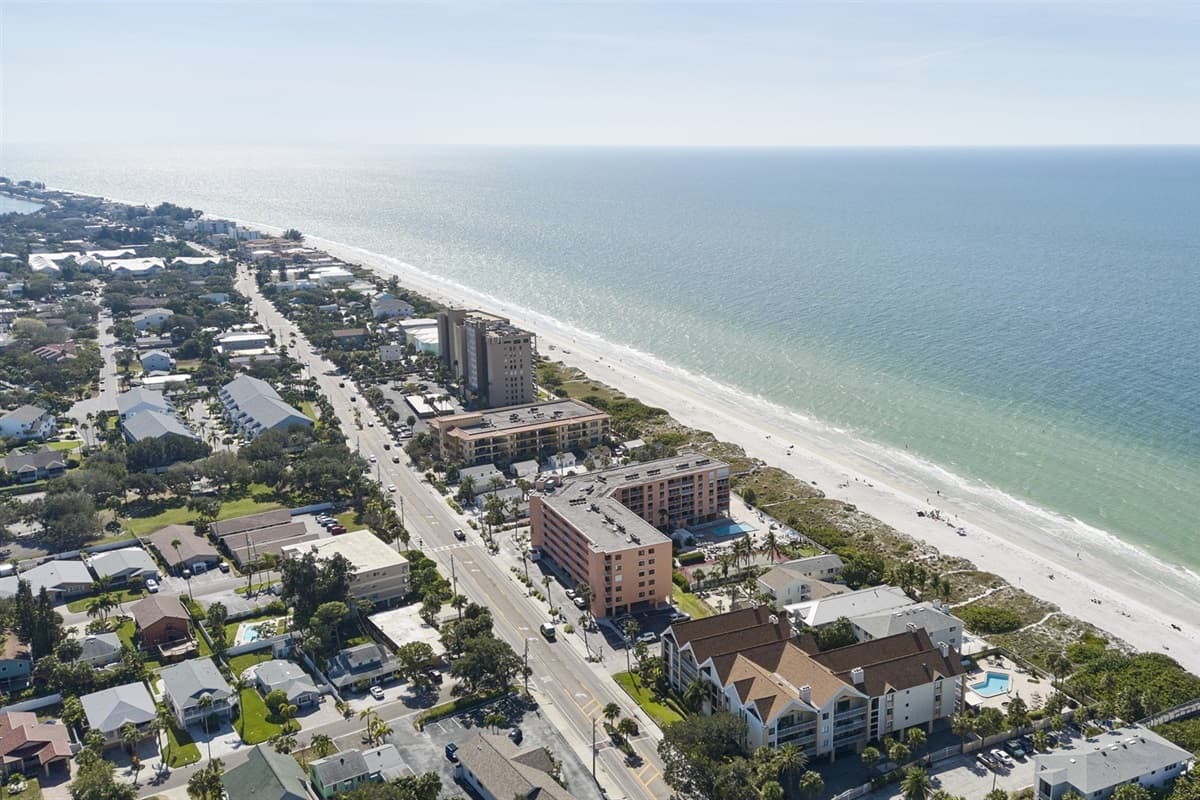 Aerial view of the neighborhood.